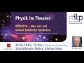 PHYSIK IM THEATER: ROSETTA - Wie wir auf einem Kometen landeten | Paolo Ferri, ESA 27.06.2015