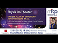 PHYSIK IM THEATER: Sind wir allein im Universum? Auf Spurensuche im All | Lisa Kaltenegger, Carl Sagan Institute - Cornell University (15.01.2017)