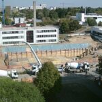 22 September 2020 - A lot of concrete is delivered (©: Faculty 08: Physics, Mathematics and Computer Science)
