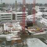 01 December 2020 - Winter on the construction site. (©: Faculty 08 - Physics, Mathematics and Computer Science)