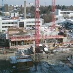 10 February 2021 - The building grows in height. (©: Faculty 08 - Physics, Mathematics and Computer Science)